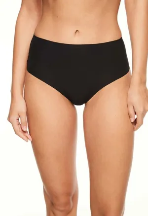 High Waisted Thong - Black