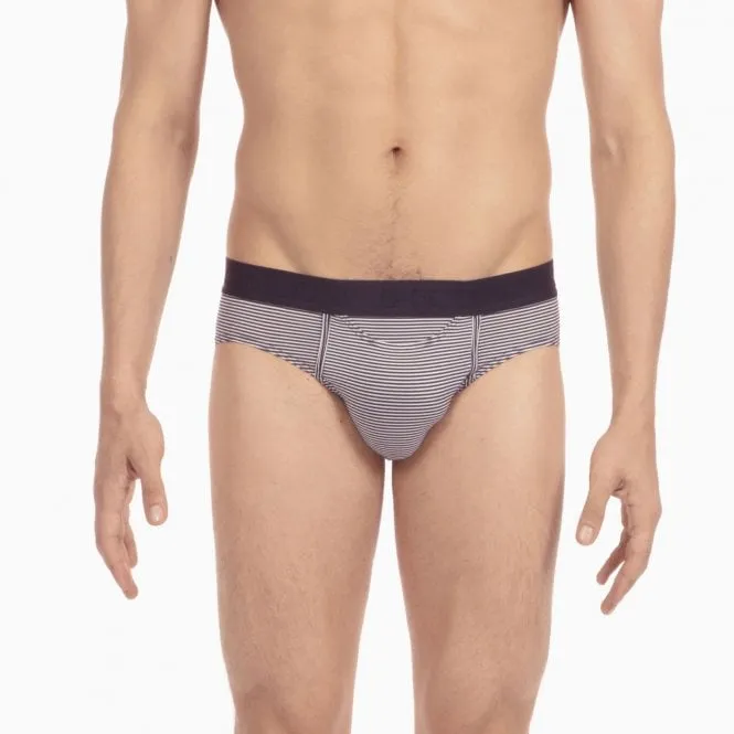 HO1 Striped Mini Brief, Navy