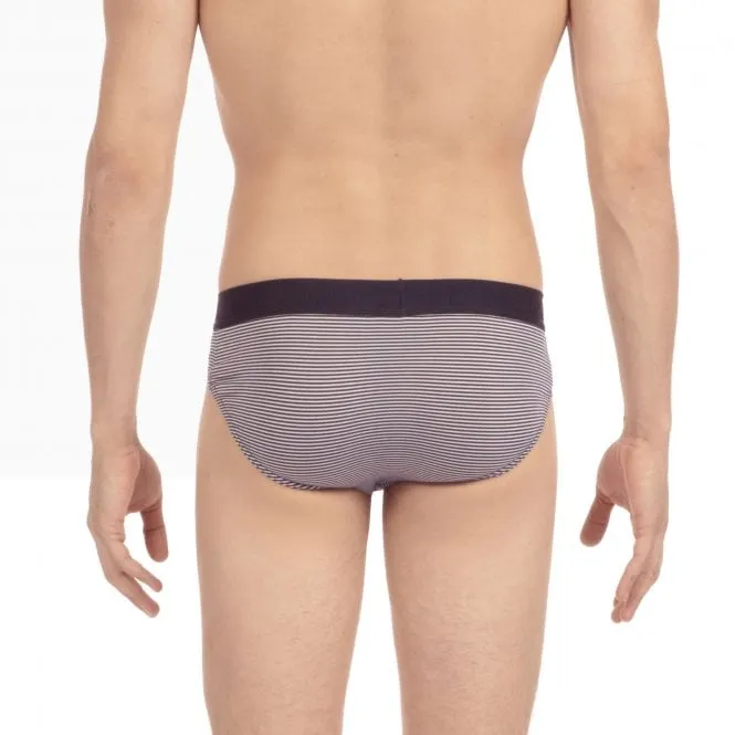 HO1 Striped Mini Brief, Navy