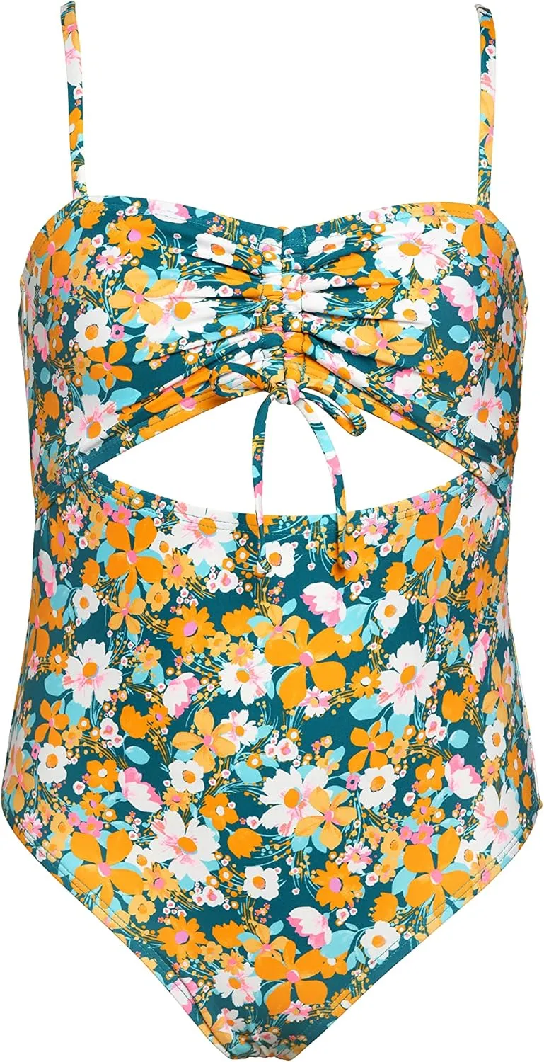 Hobie Girls Cutout One Piece Swimsuit
