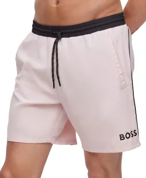 Hugo Boss Men's Swim Shorts with Contrast Logo