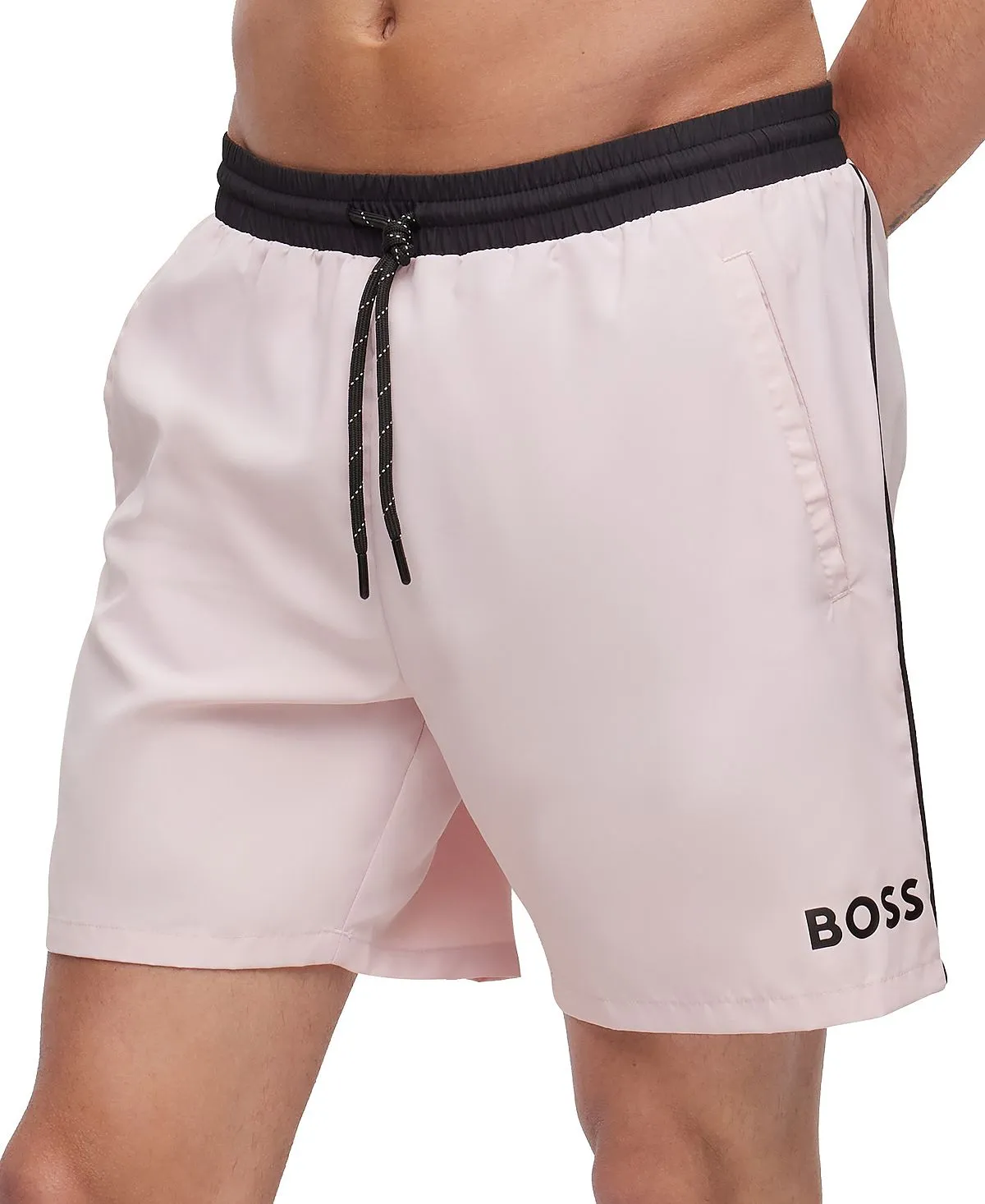 Hugo Boss Men's Swim Shorts with Contrast Logo