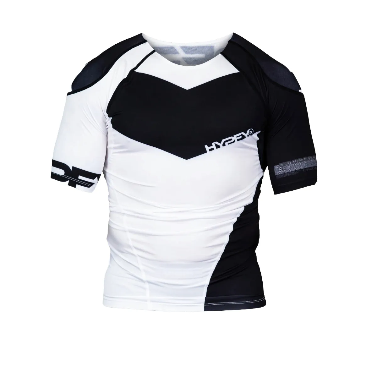 Hyperfly Supreme Edge Ranked Short Sleeve Rash Guard White