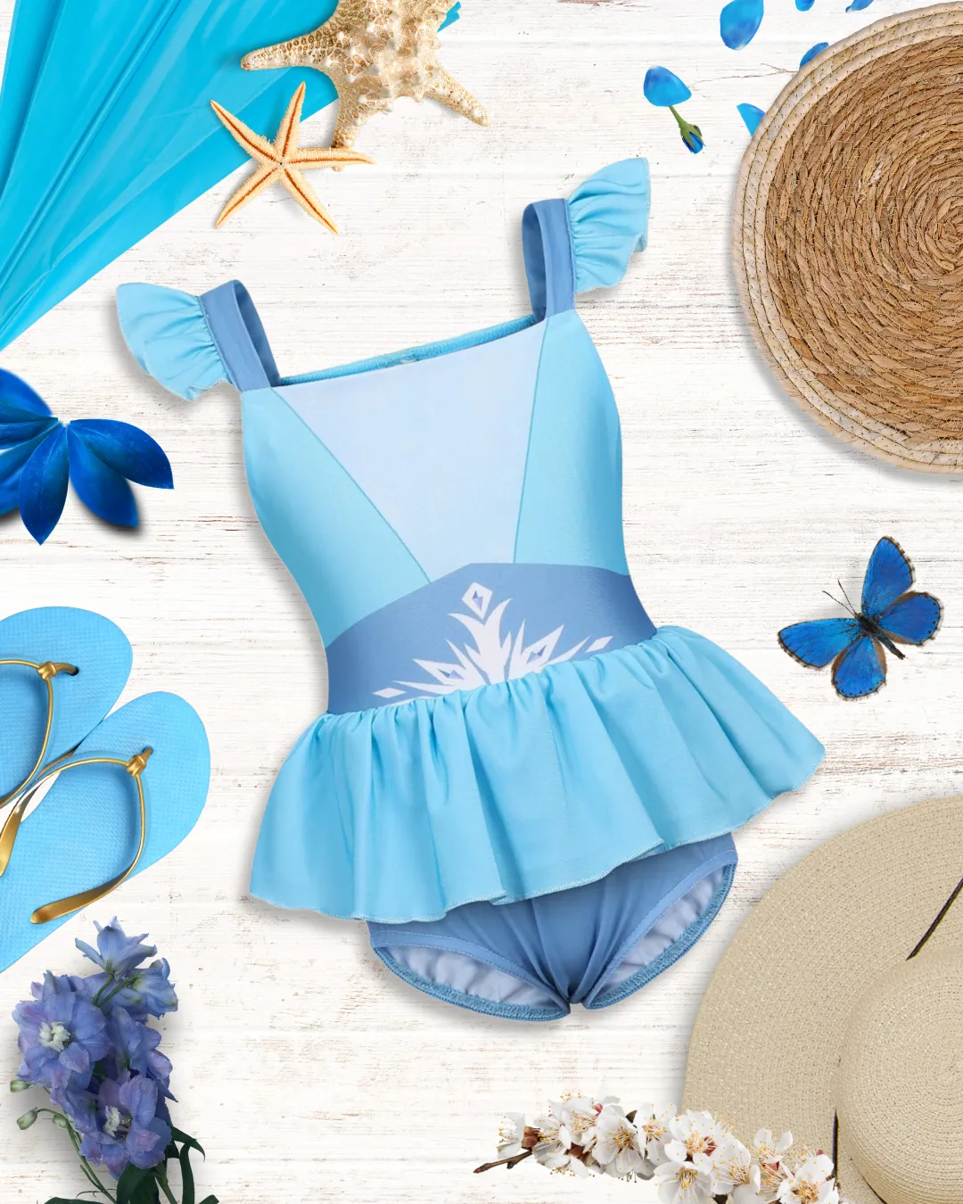 Icy Seas Princess One Piece Swimsuit