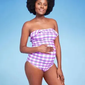 Isabel Maternity Bandeau One Piece Swimsuit Halter Swimwear