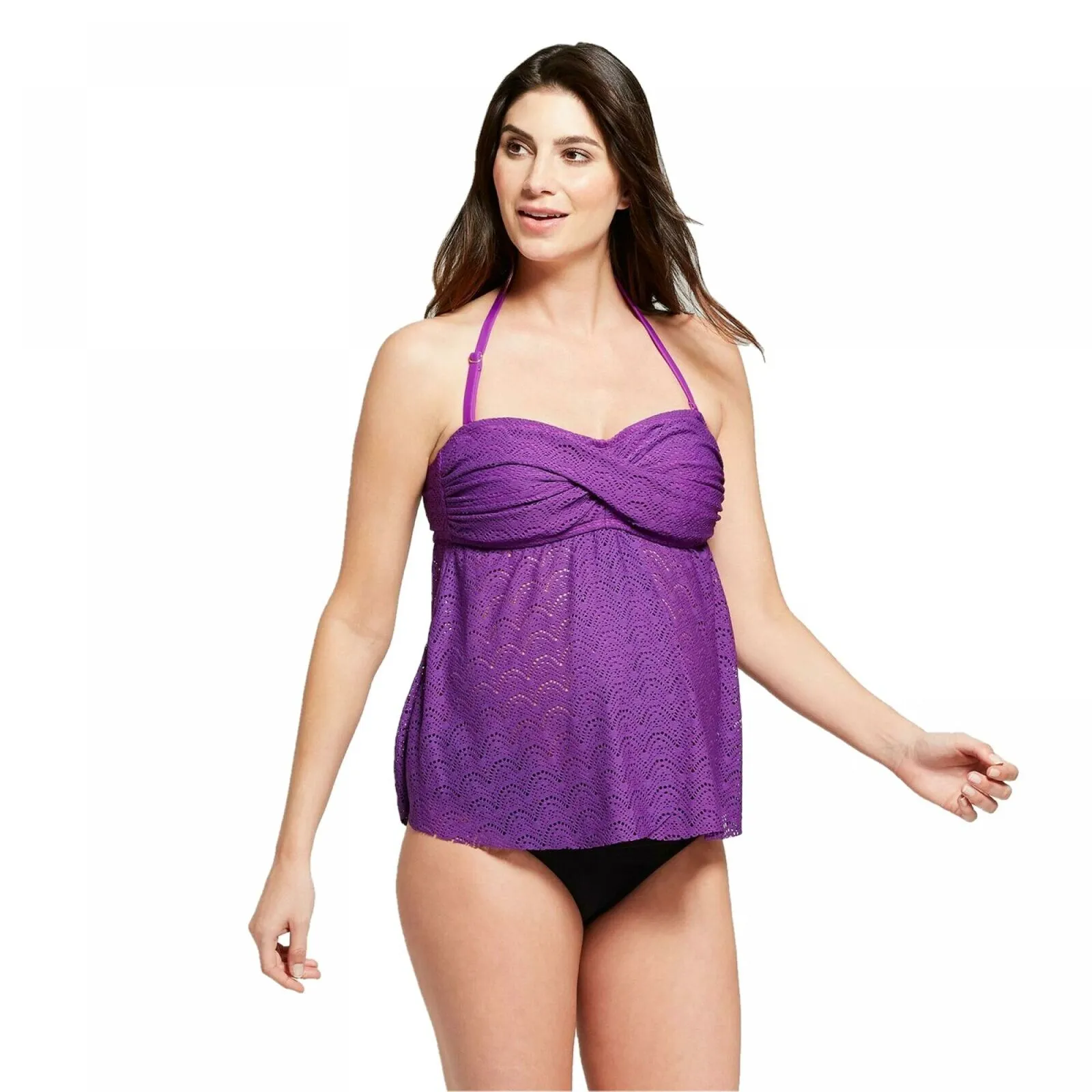 Isabel Maternity by Ingrid & Isabel D/DD Cup Crochet Flyaway Tankini