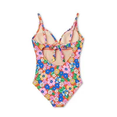 Isabel Maternity by Ingrid & Isabel Halter Rib Tie One Piece Maternity Swimsuit