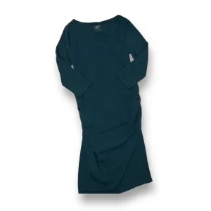 Isabel Maternity Size M Emerald Green Cinched Maternity Dress