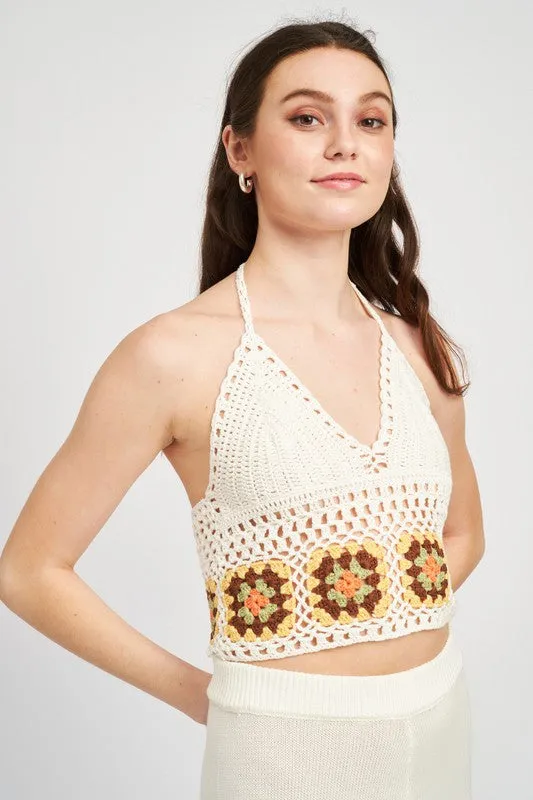 Island Crochet Halter Tops
