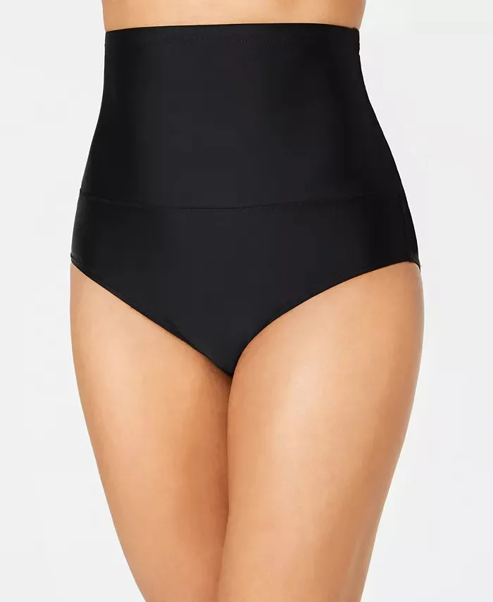 Island Escape High-Waist Tummy Control-Top Bikini Bottom