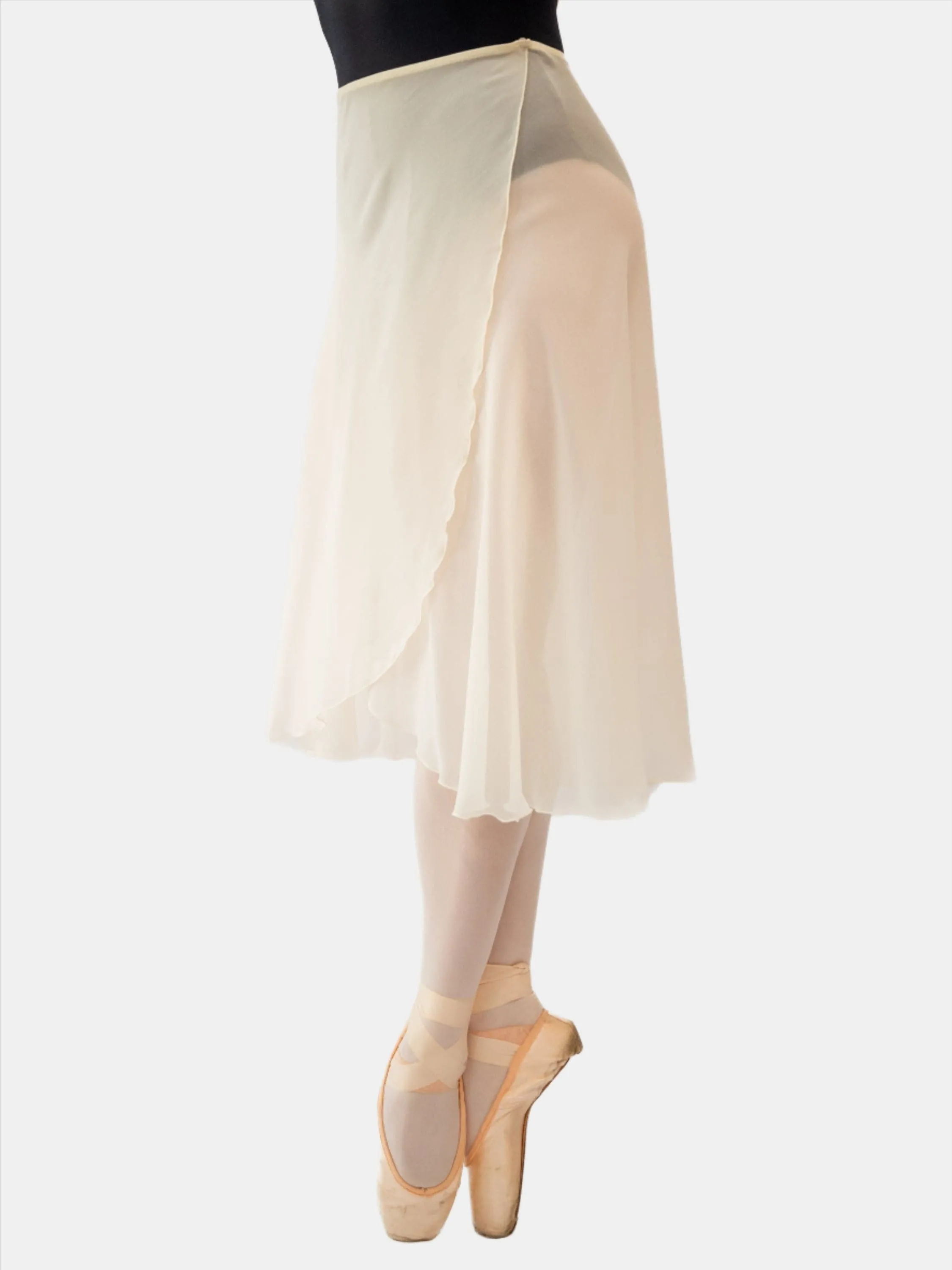 Ivory Wrap Long Dance Skirt MP355