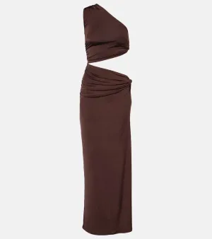 Jade Swim Yana cutout one-shoulder maxi dress
