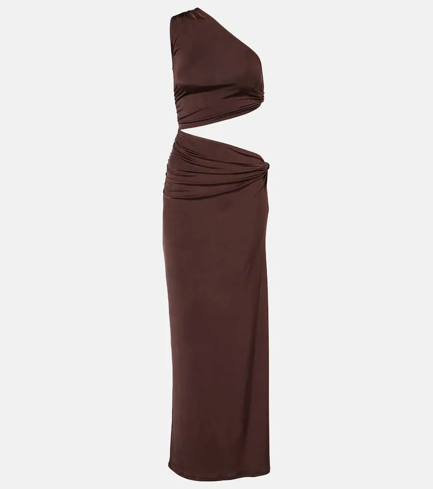 Jade Swim Yana cutout one-shoulder maxi dress
