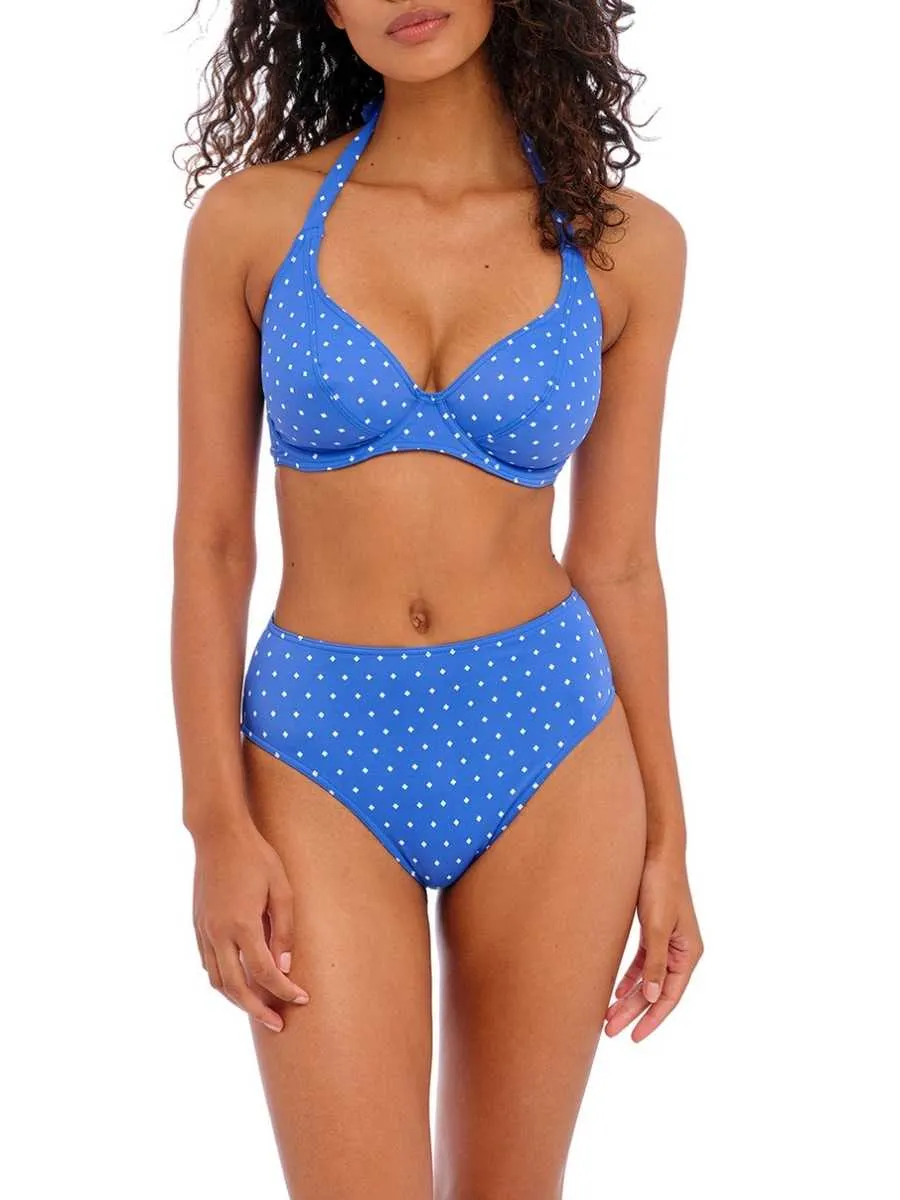 Jewel Cove Halter Bikini Top - Azure