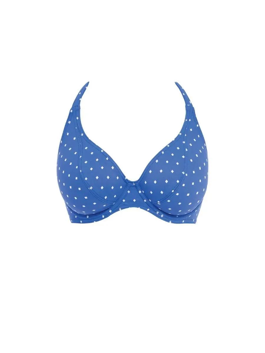 Jewel Cove Halter Bikini Top - Azure