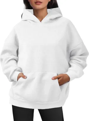 JiXiang Pink Hoodie Womens Oversized Hoodies Fleece Sweatshirts Long Sleeve Sweaters Pullover Fall Clothes with Pocket