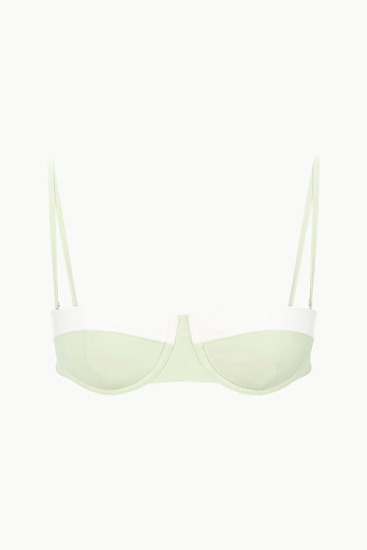 JO BALCONETTE BIKINI TOP | PALE JADE WHITE