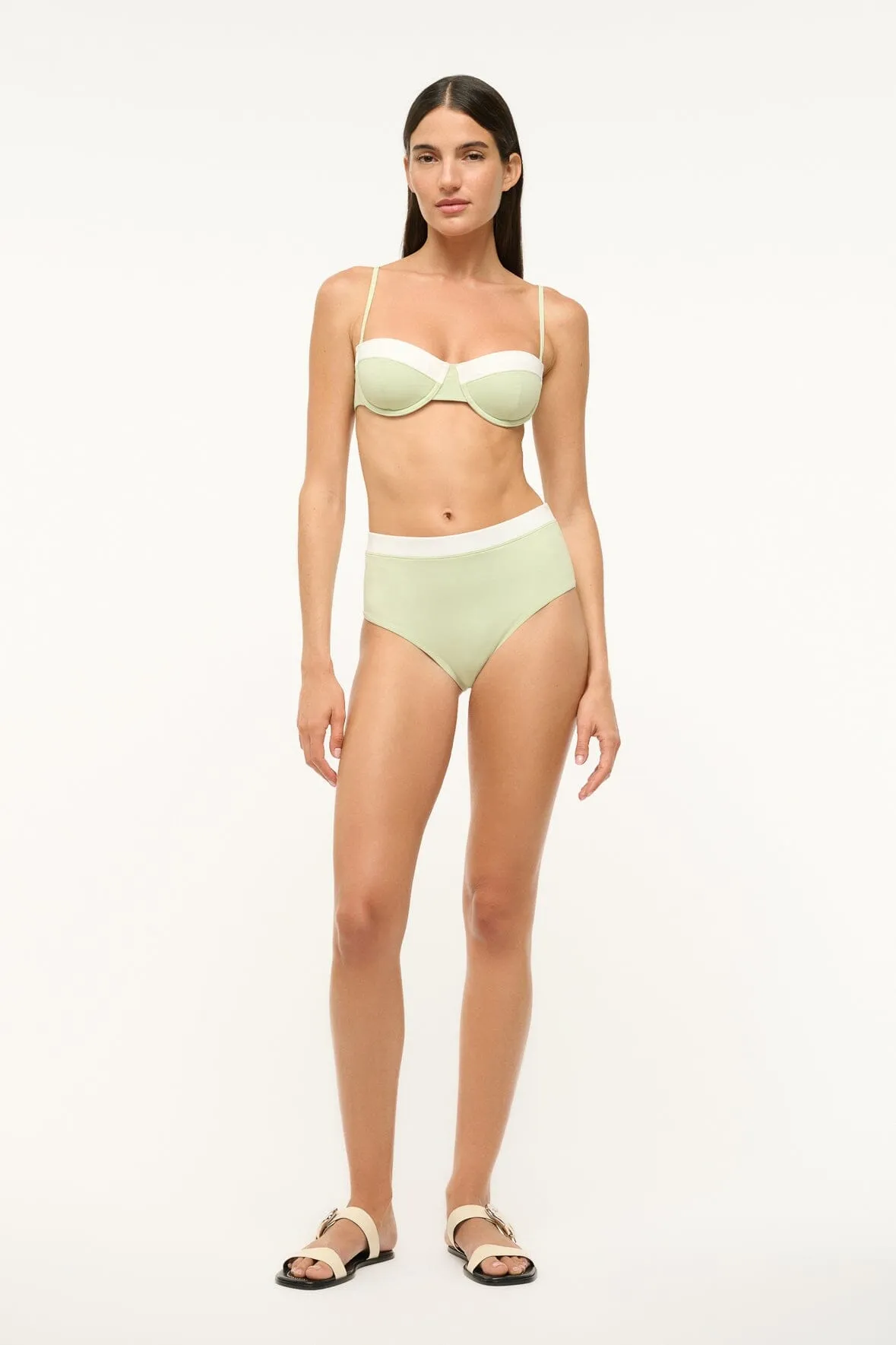 JO BALCONETTE BIKINI TOP | PALE JADE WHITE