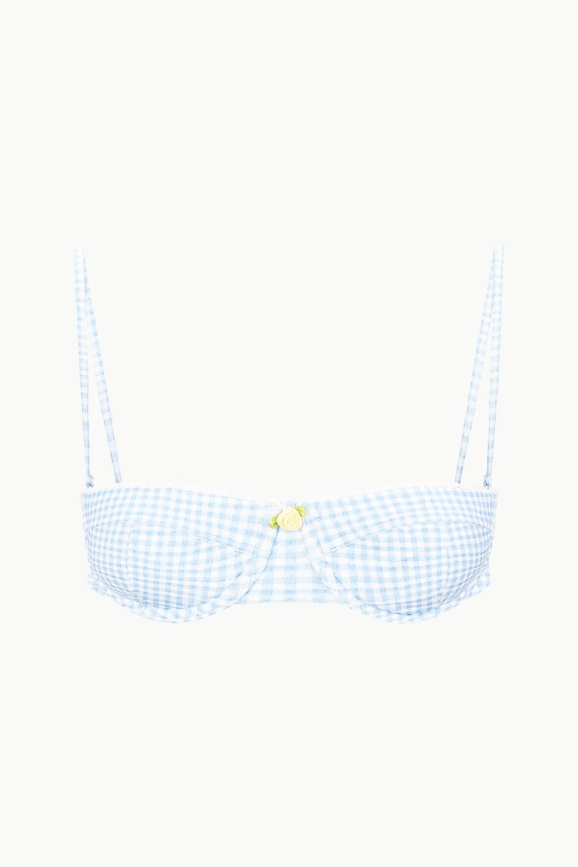 JO BALCONETTE BIKINI TOP | SKY MICRO CHECK