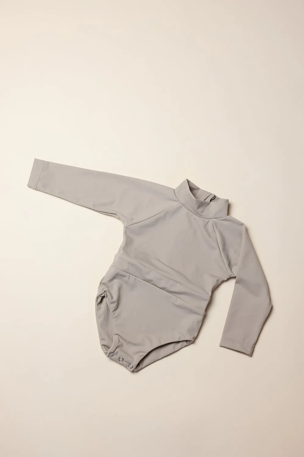 June Girls Long Sleeve One Piece - Sand