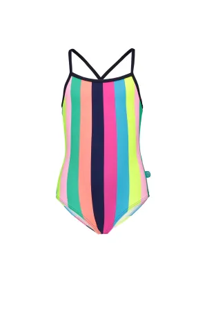 Just Beach Girls tropical stripes ao swimsuit