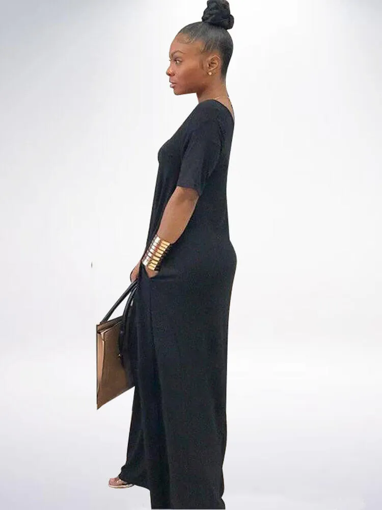 Kaftan Loose Pockets Boho Maxi Dresses