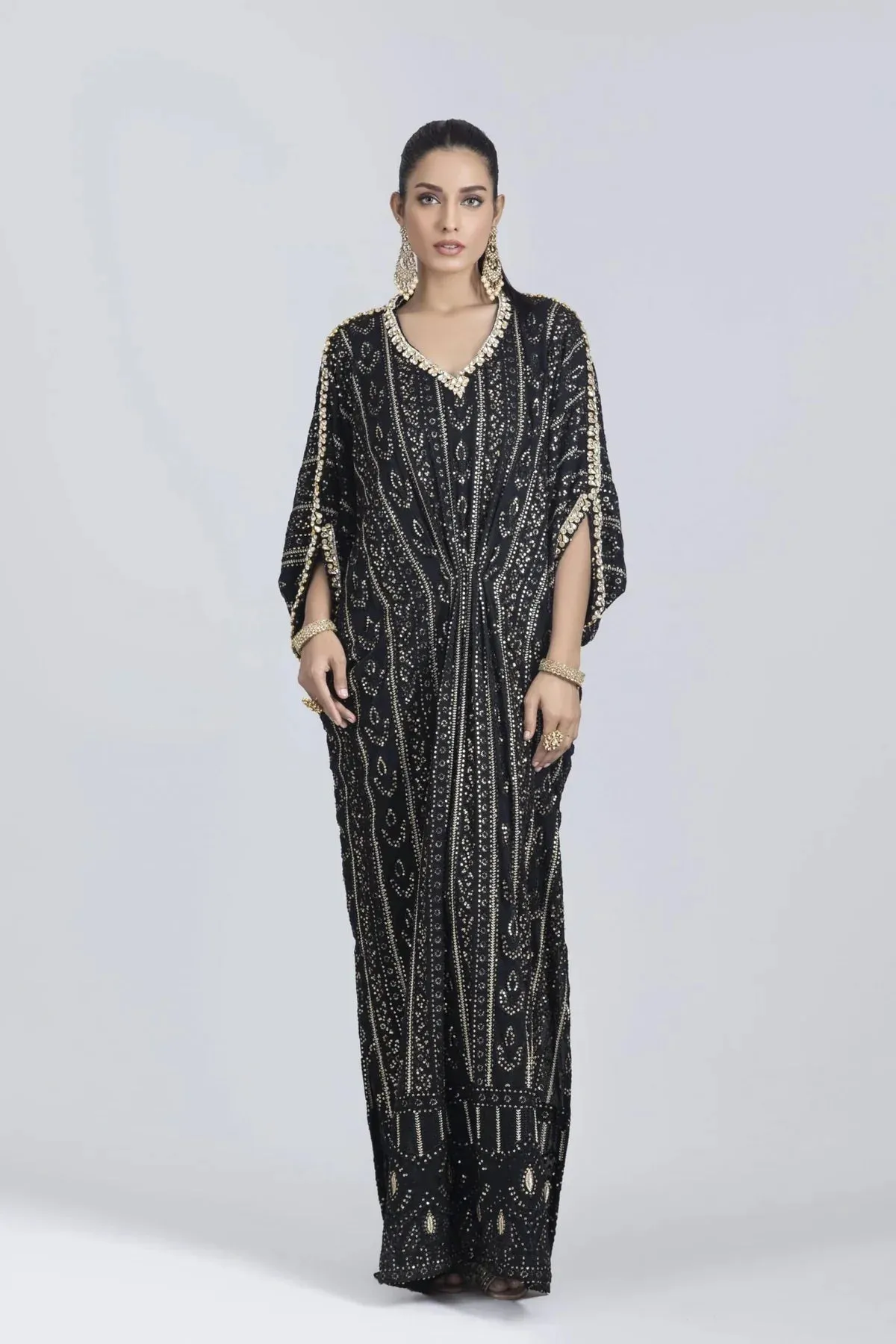 Kaftans - Kf-15392-Black