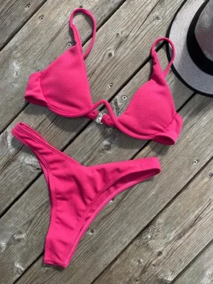 Kanvas bikini i crepe pink