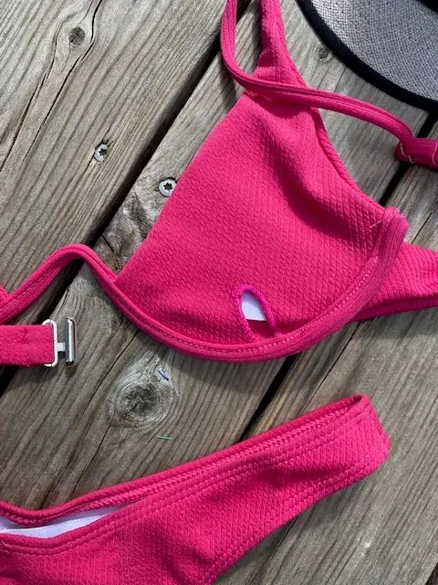 Kanvas bikini i crepe pink