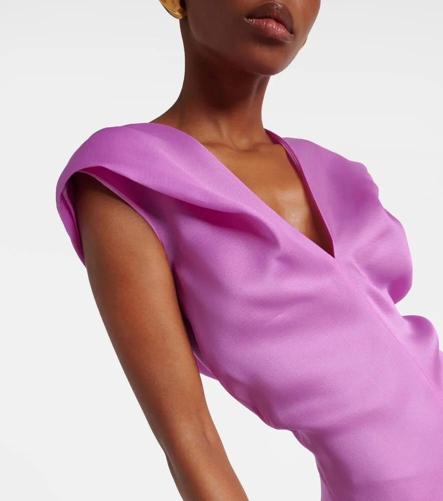 Khaite Ima silk midi dress