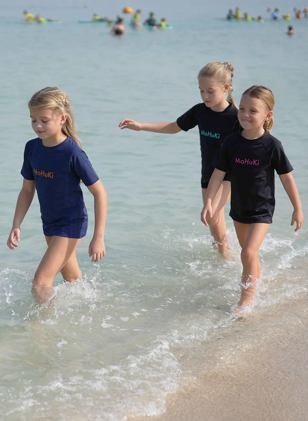 Kids Rashguard Sun Protectant T-Shirt - Black/Green