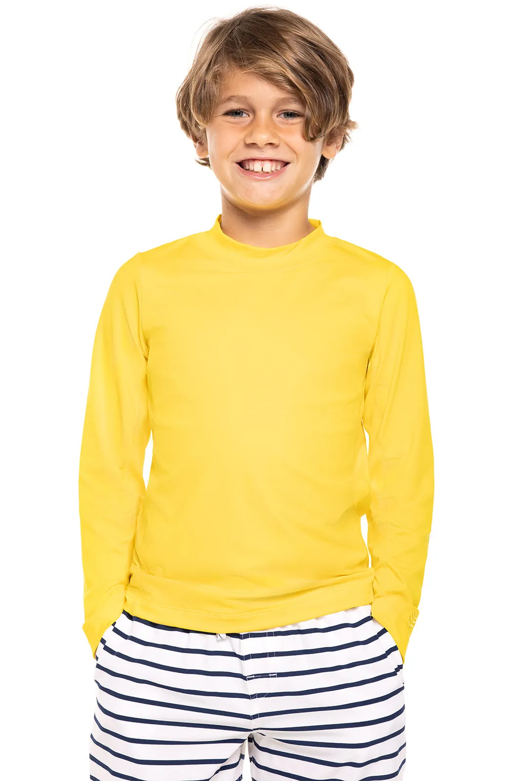 Kid's Sandshark Long Sleeve Surf Shirt | Bold Yellow