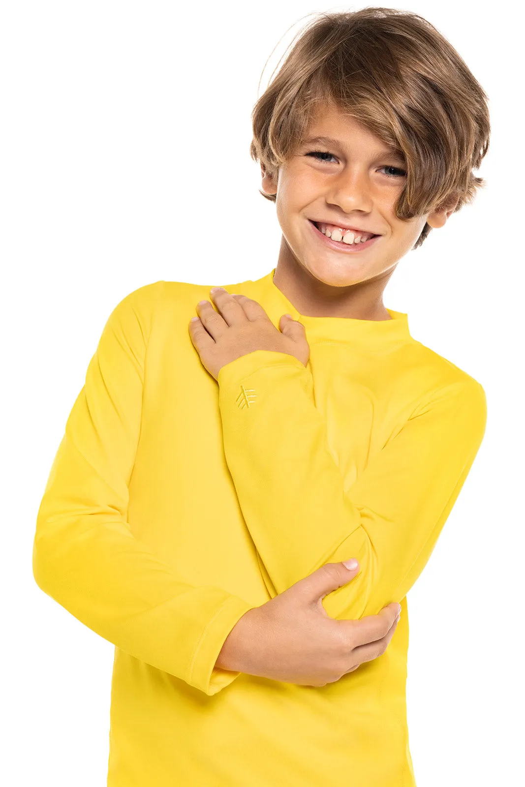 Kid's Sandshark Long Sleeve Surf Shirt | Bold Yellow