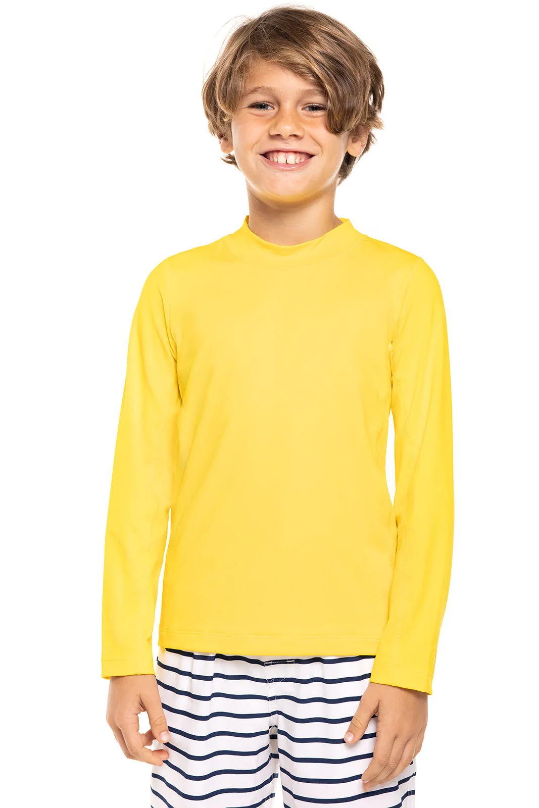 Kid's Sandshark Long Sleeve Surf Shirt | Bold Yellow