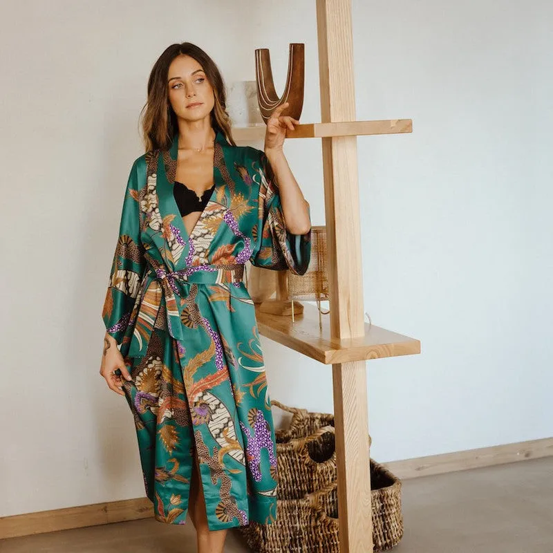Kimono Long Femme Soie