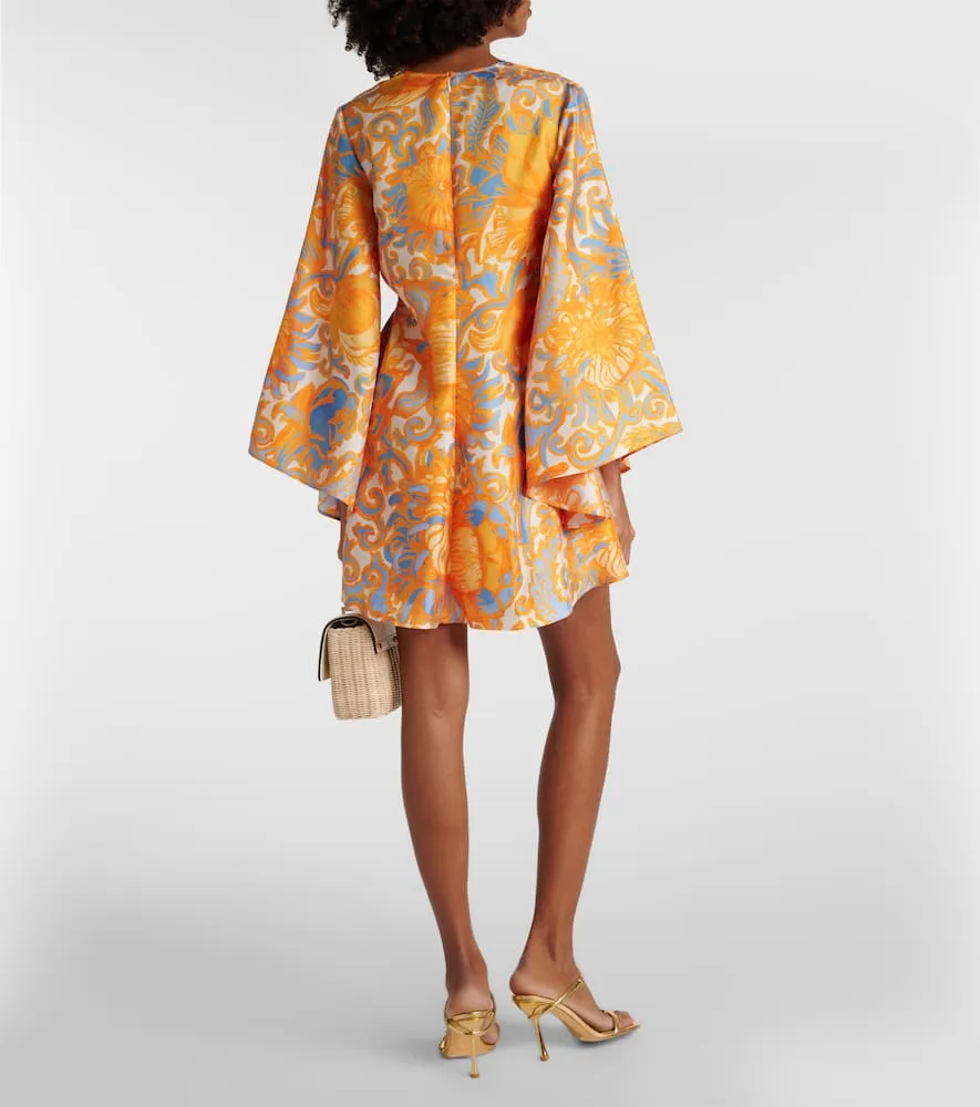 La DoubleJ Printed silk minidress