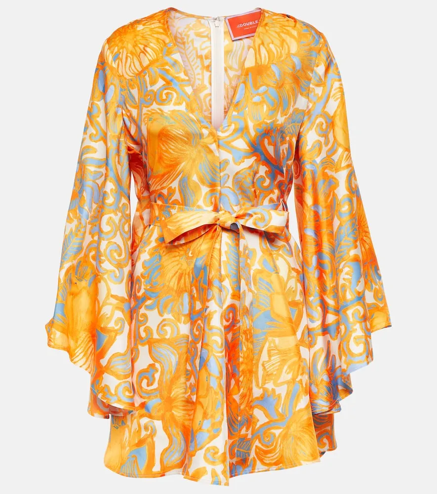 La DoubleJ Printed silk minidress