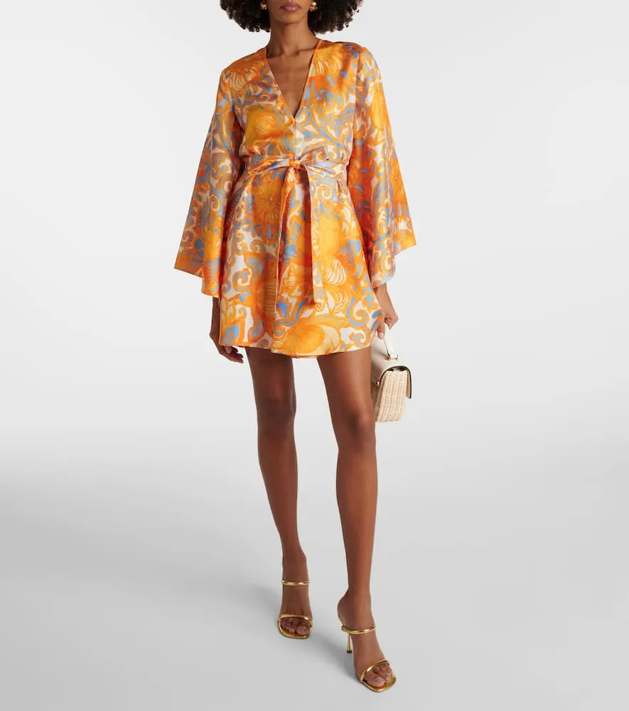 La DoubleJ Printed silk minidress