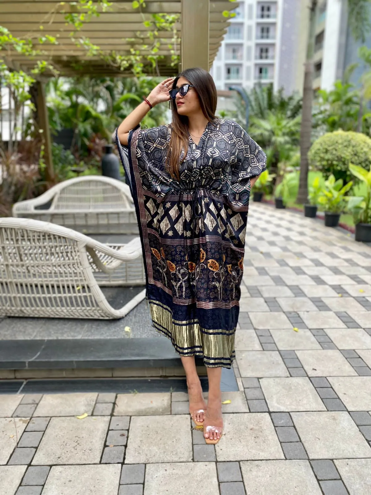 Labina premium gajji silk kaftan