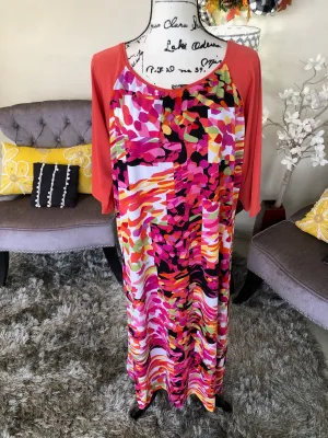 Ladies Splash of Color Swim Dress (PL)