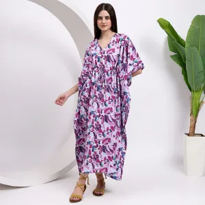 Lavender and Lilac Bliss Maternity Kaftan Dress for Women