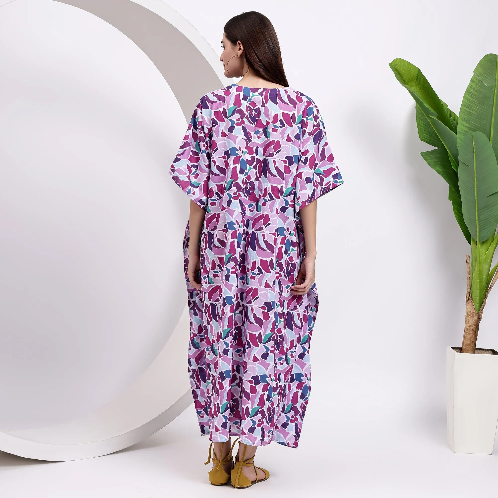 Lavender and Lilac Bliss Maternity Kaftan Dress for Women