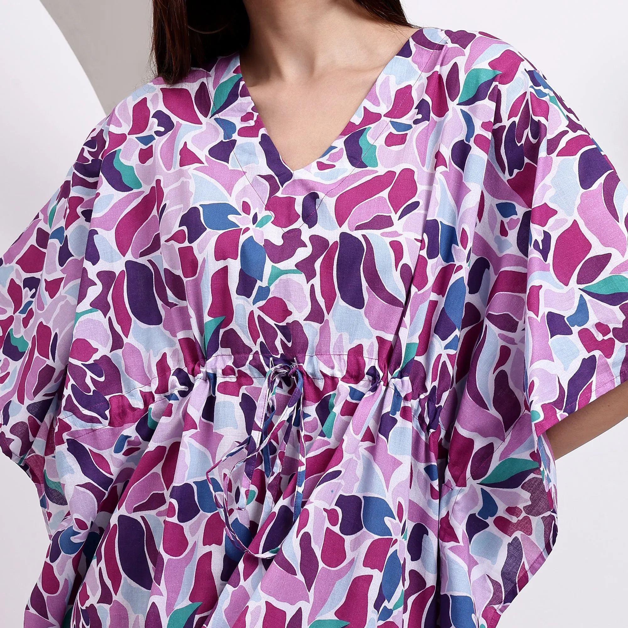 Lavender and Lilac Bliss Maternity Kaftan Dress for Women