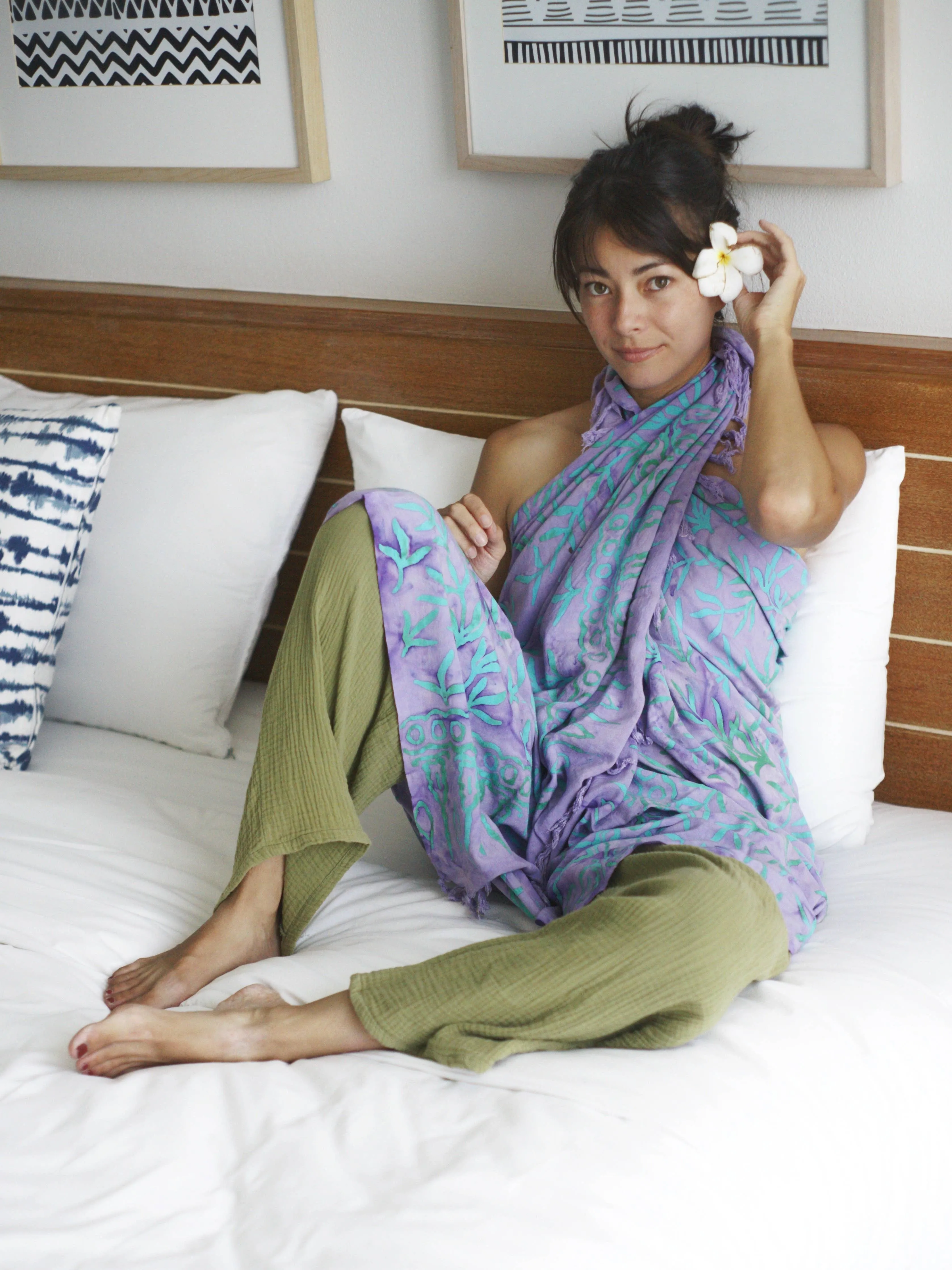 Lavender Batik Sarong - LANTA REEF