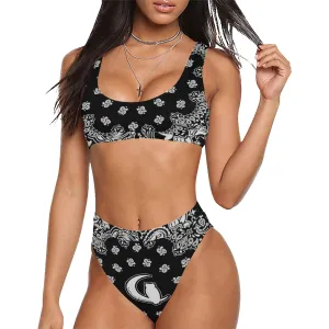 LCC BLACC Sport Top & High-Waisted Bikini Swimsuit
