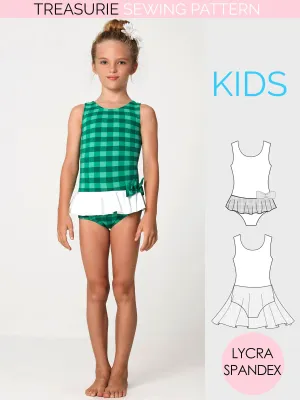 Leotard Patterns. Swimsuit - Girls LEO #2 (L502)