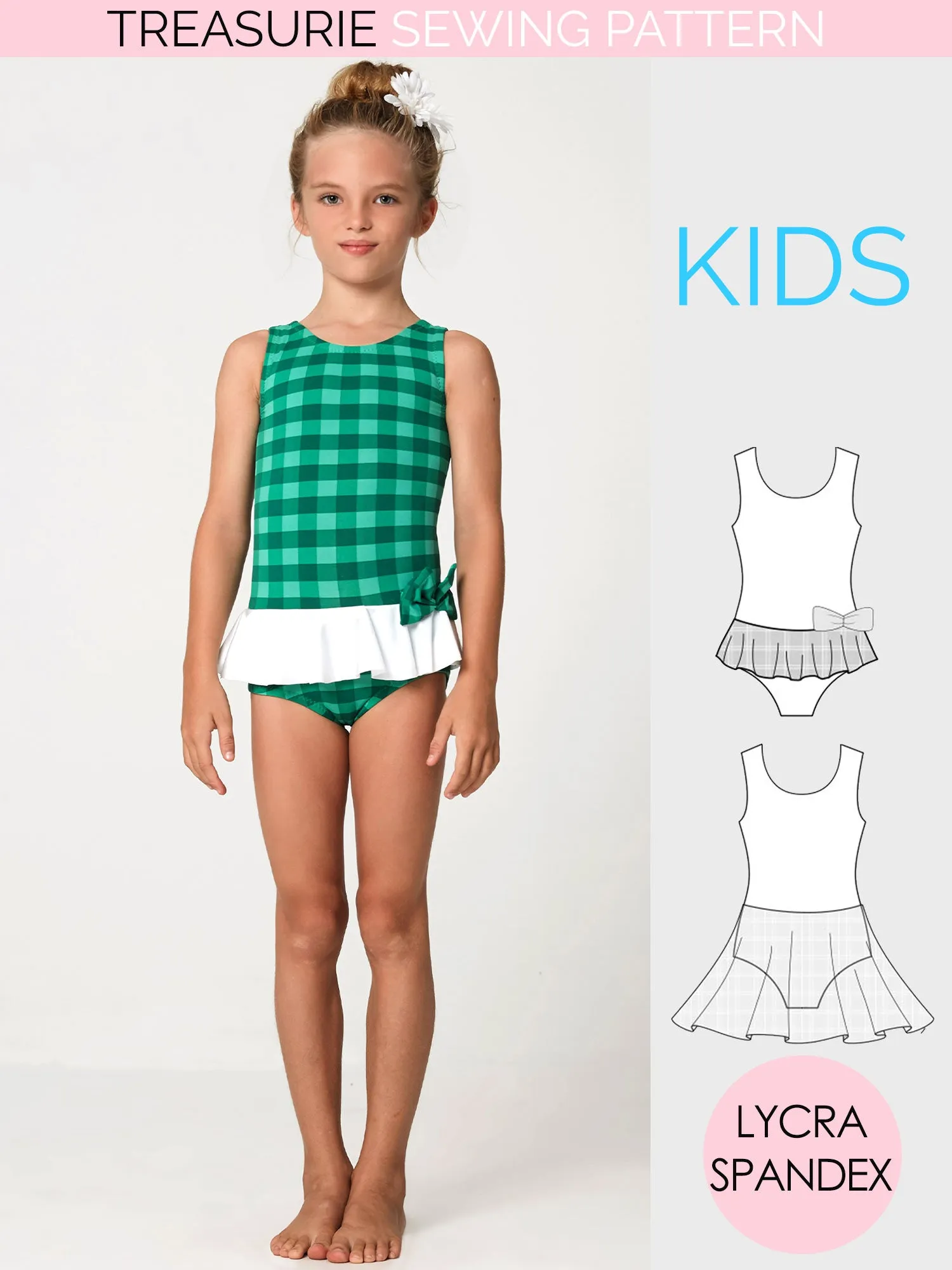 Leotard Patterns. Swimsuit - Girls LEO #2 (L502)