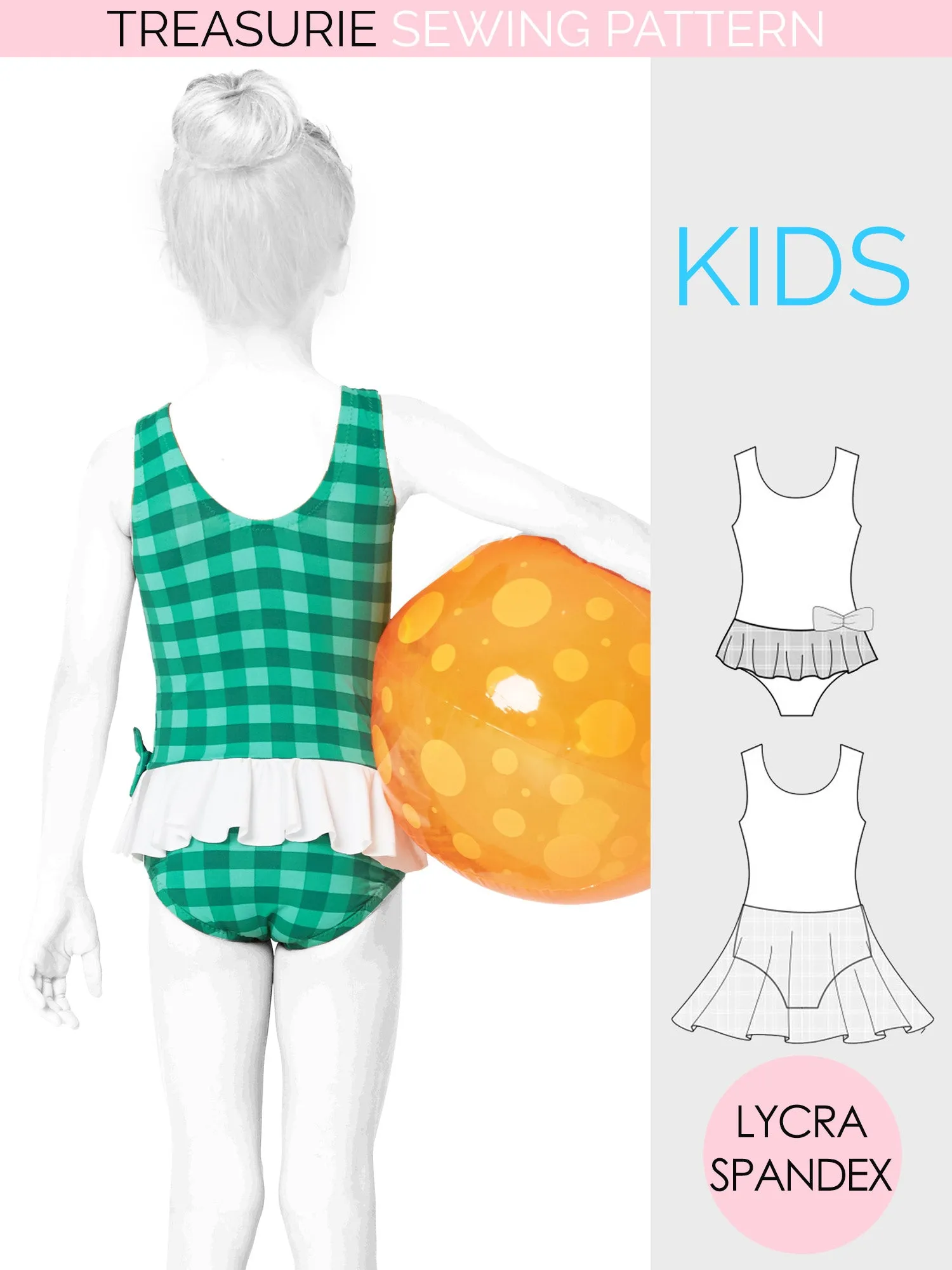 Leotard Patterns. Swimsuit - Girls LEO #2 (L502)