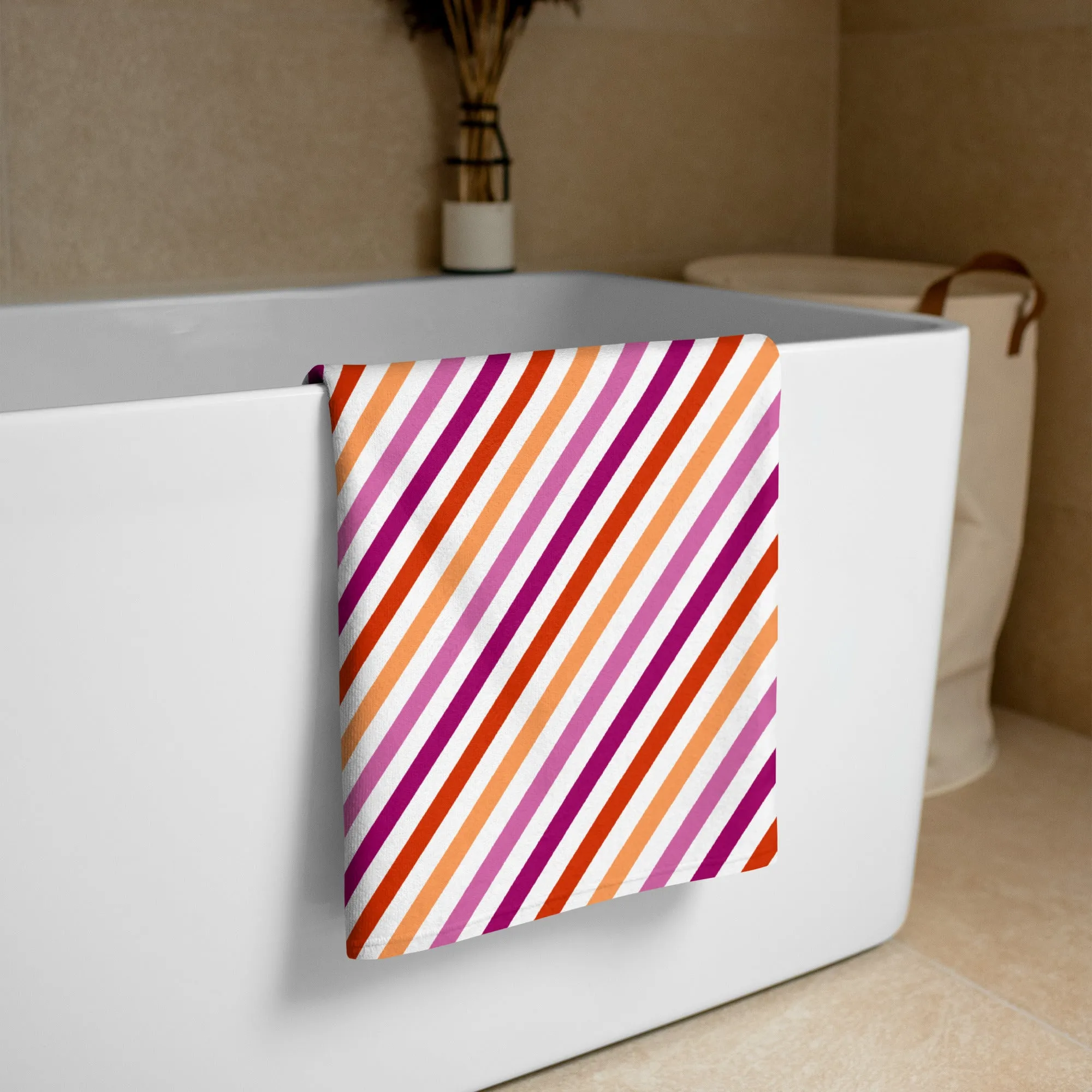 Lesbian Stripe Beach Towel