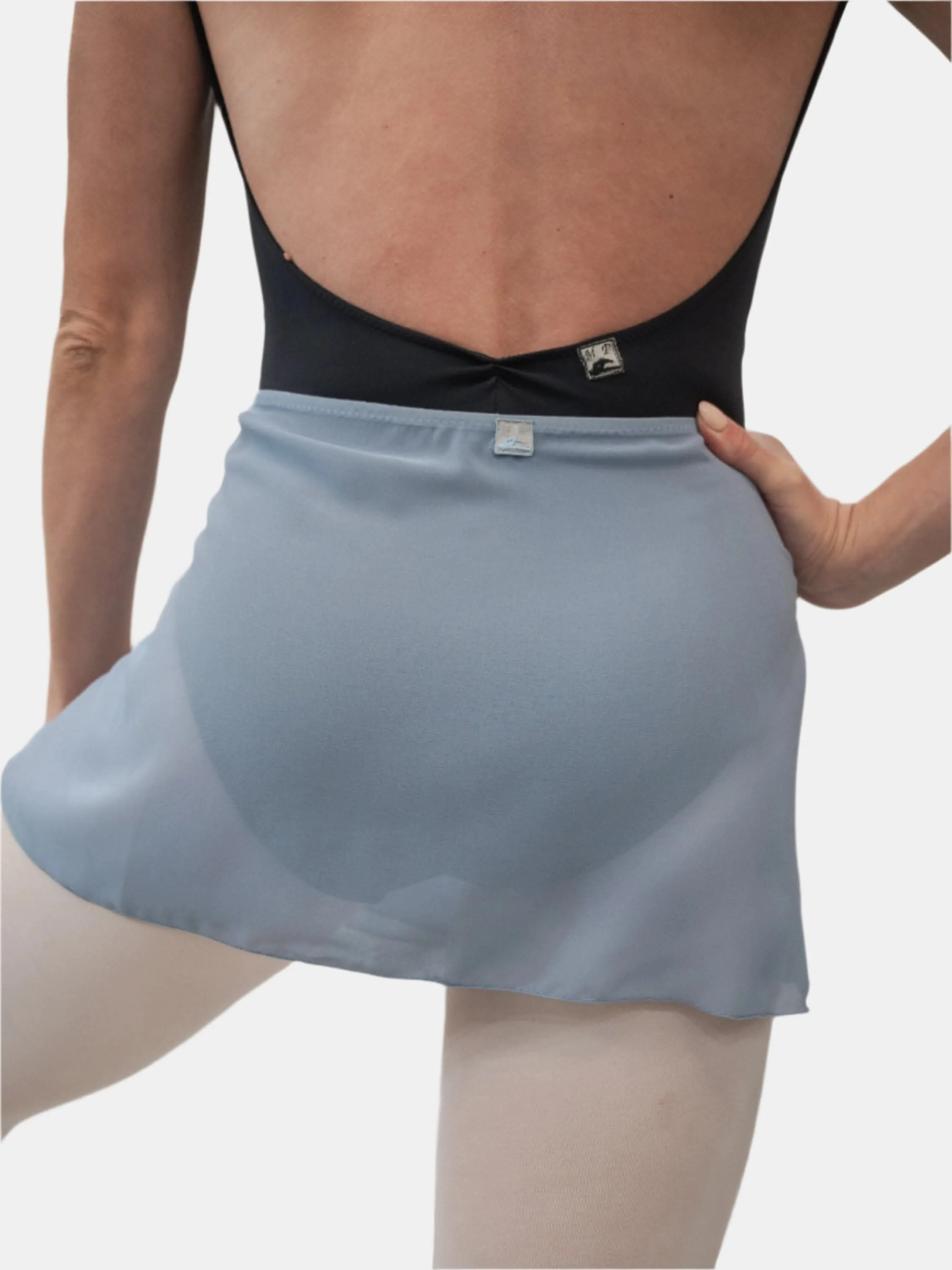 Light Ash Wrap Short Dance Skirt MP301